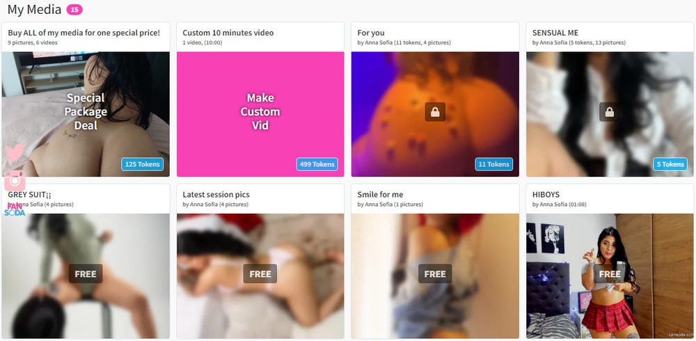 платный контент модели на камсода