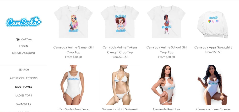 онлайн-магазин camsoda